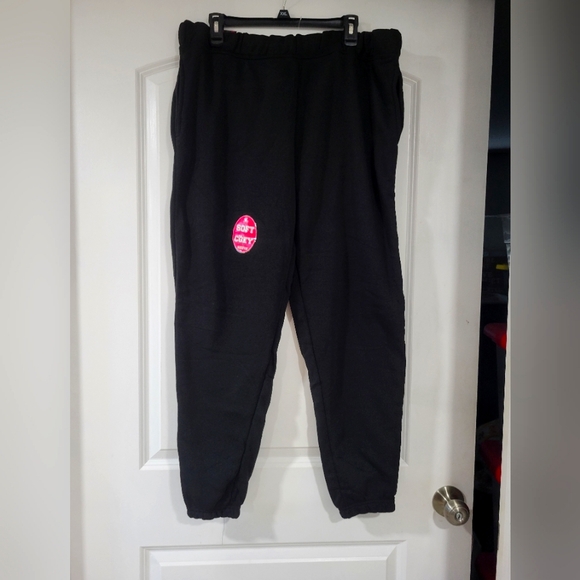 NWT LOVE BLACK FLEECE JOGGERS 2X ELASTIC WAIST - Picture 2 of 3